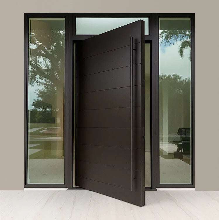 Heavy duty commercial roller bearing pivot stainless steel door hinge with 360-degree movement and satin finish