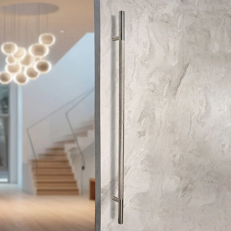 50" KNURLED LADDER PULL HANDLE - BACK-TO-BACK - SATIN FINISH - 304 STAINLESS STEEL - MOD. L22