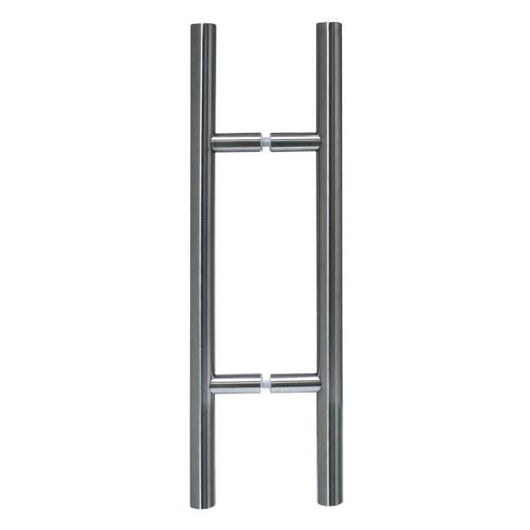 1-1/4 inch diameter satin finish 304 stainless steel ladder pull handle back-to-back for wood or glass doors
