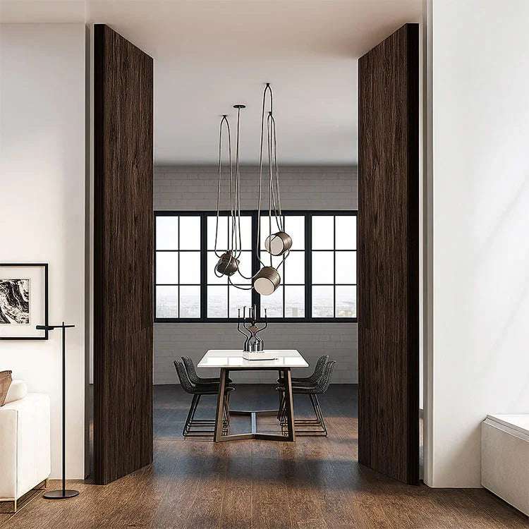 Heavy duty solid brass and stainless steel ball bearing door pivot set for wooden or metal doors, supporting up to 160 lbs with 360º rotation.