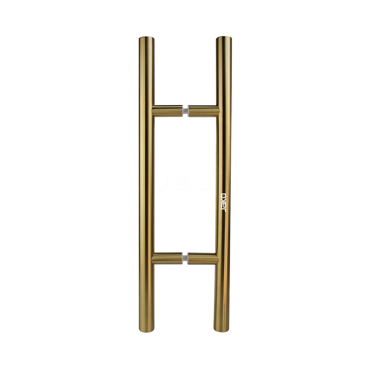 LADDER PULL HANDLE BACK-TO-BACK - SATIN BRASS MARINE FINISH - 304 STAINLESS STEEL