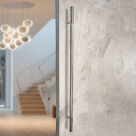 50" KNURLED LADDER PULL HANDLE - BACK-TO-BACK - SATIN FINISH - 304 STAINLESS STEEL - MOD. L22