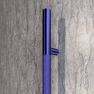 50" KNURLED LADDER PULL HANDLE - BACK-TO-BACK - BLUE FINISH - 304 STAINLESS STEEL - MOD. L22
