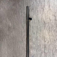 50" KNURLED LADDER PULL HANDLE BACK-TO-BACK - BLACK FINISH - 304 STAINLESS STEEL - MOD. L22