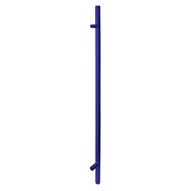 50-inch blue knurled ladder pull handle made of 304 stainless steel with back-to-back design and 1-1/4 inch diameter tube