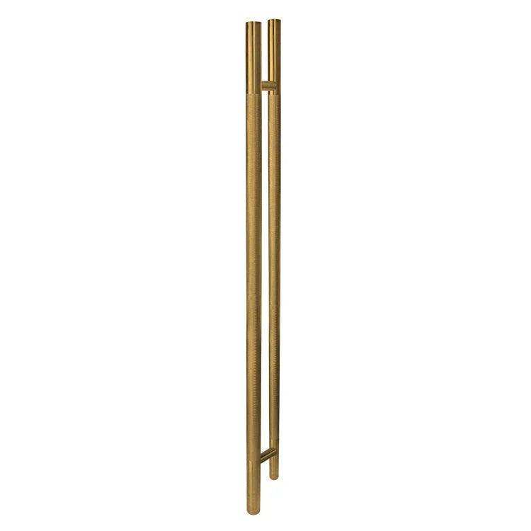 50-inch knurled satin brass ladder pull handle back-to-back design 304 stainless steel