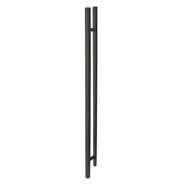 50-inch black knurled ladder pull handle made of 304 stainless steel with back-to-back design