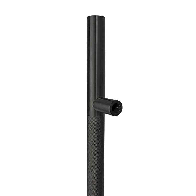 50-inch black finish knurled ladder pull handle made of 304 stainless steel with 1-1/4 inch diameter and back-to-back design