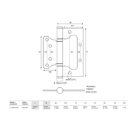 BI-FOLDING NON-MORTISE HINGE 