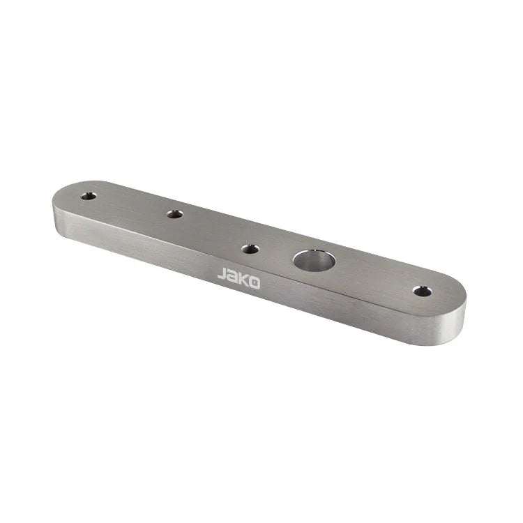 Stainless steel heavy duty door pivot for doors up to 1100 lbs with satin finish and 360° movement