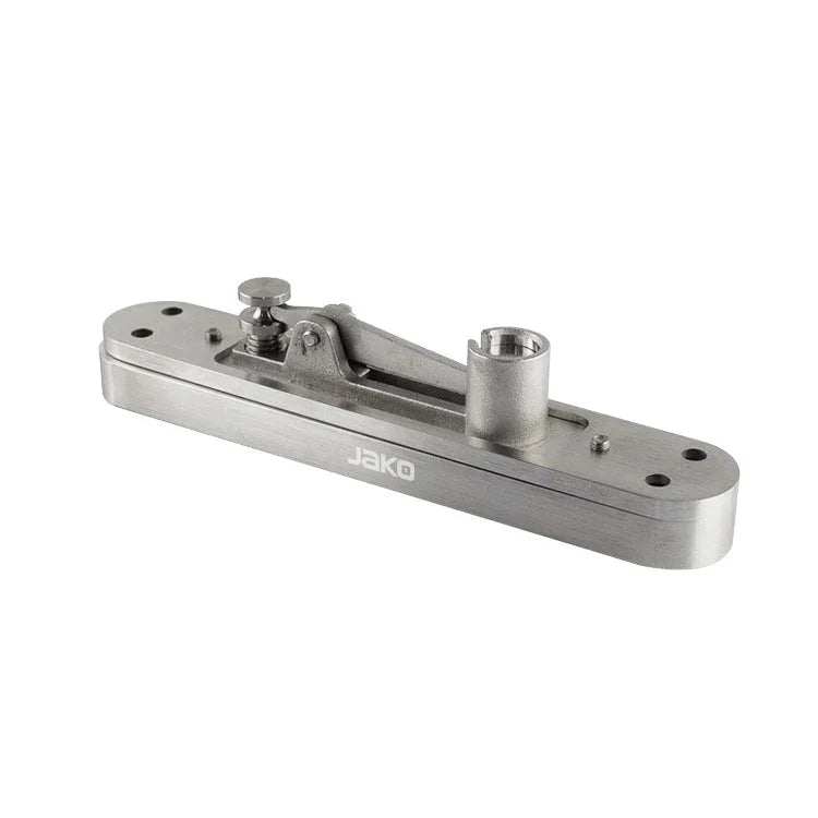 Heavy duty stainless steel door pivot for doors up to 1100 lbs with 360° movement and satin finish