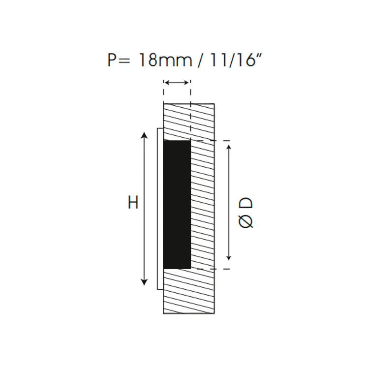 POCKET DOOR HANDLE
