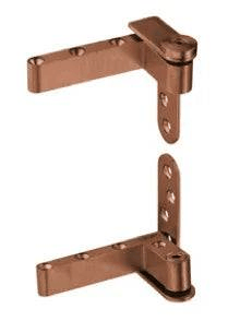 Copper finish stainless steel one-way door pivot hinge for secret doors with 360-degree rotation and adjustable height